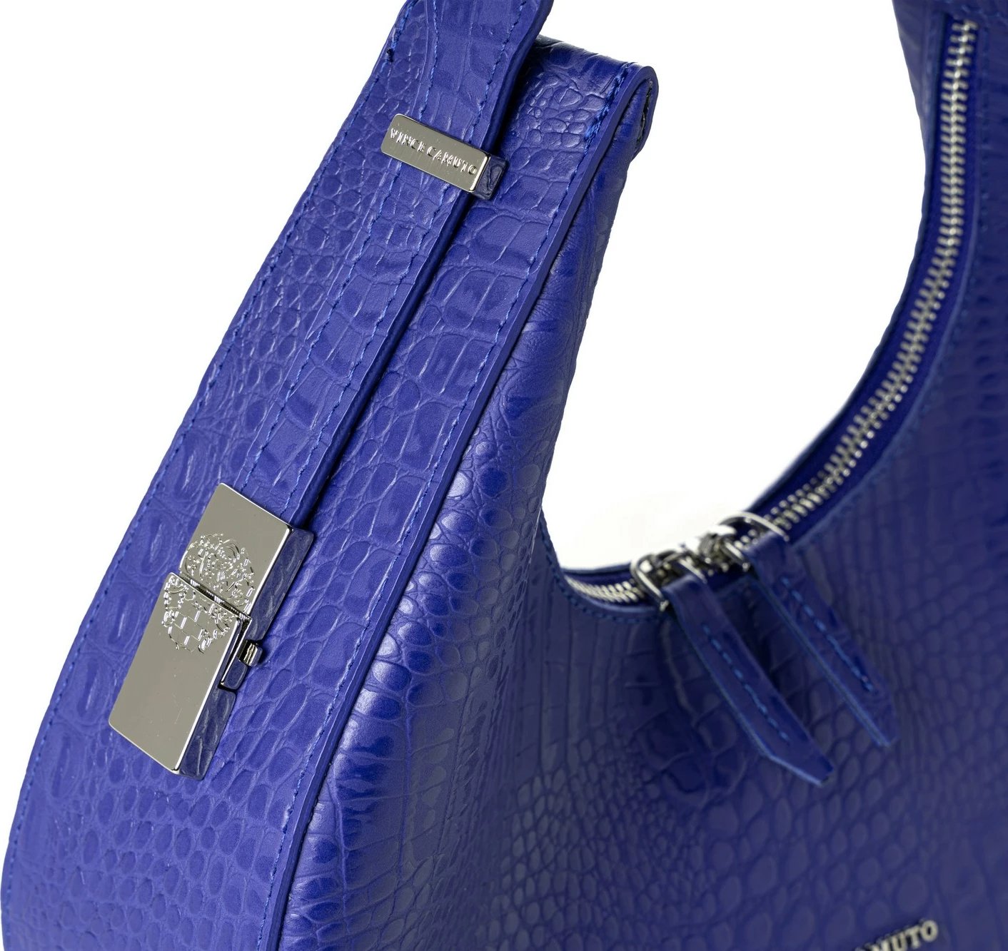 Çantë krahu Vince Camuto, Riviera - Croco Sax Blue