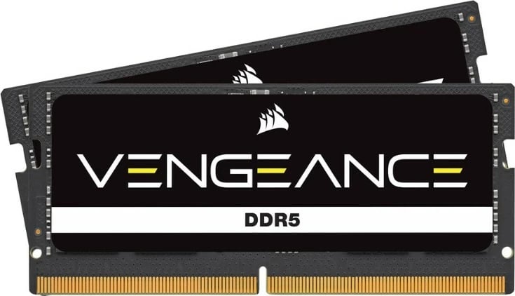 RAM Memorje Corsair Vengeance 16GB (2x8GB) DDR5 4800MHz CL40 SO-DIMM, e zezë