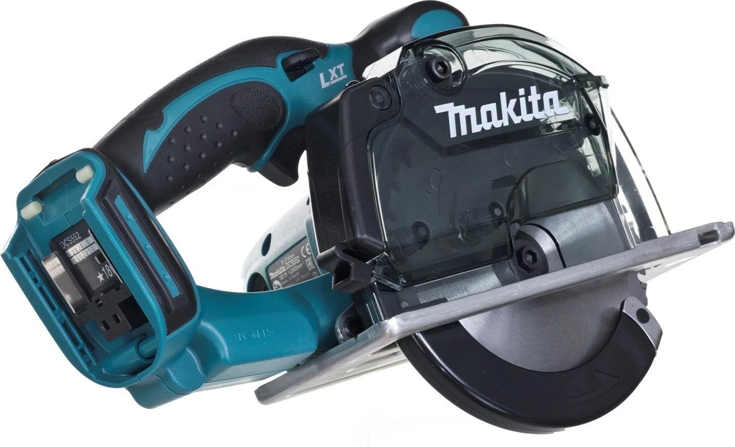 Sharrë rrethore portative Makita DCS552Z, 13.6 cm, 3600 RPM, Zi, Blu