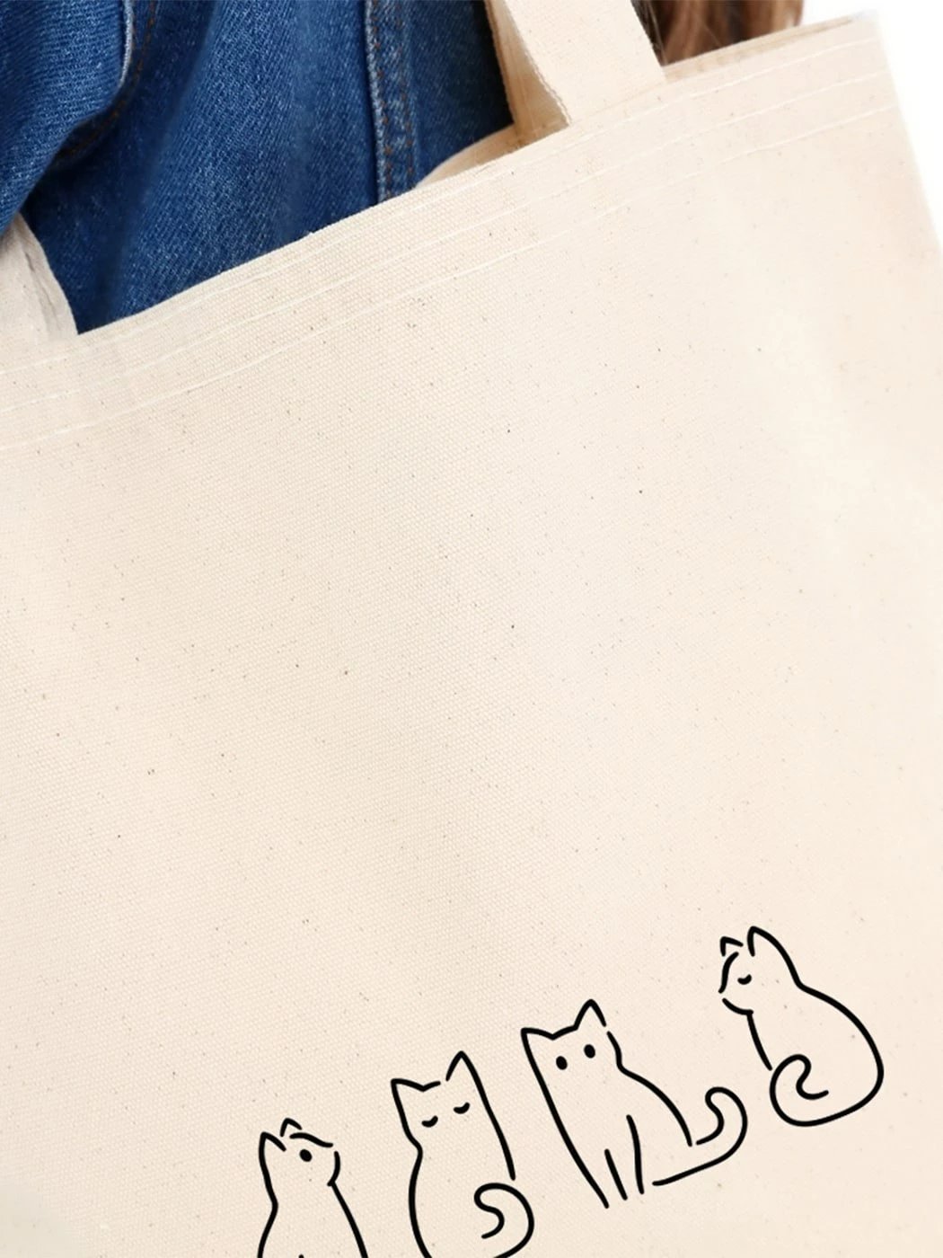 Torbë tote Zoozie Bags, krem, 35x40x8cm