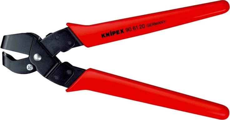 Knipex notching pliers 90 61 20, çelik, dorezë e izolume, 2 cm, e kuqe