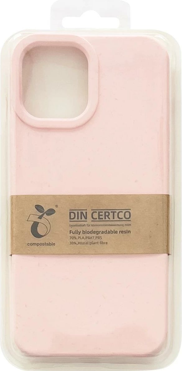 Mbështjellës Hurtel Eco Case për iPhone 12 Pro Max, silikon, rozë