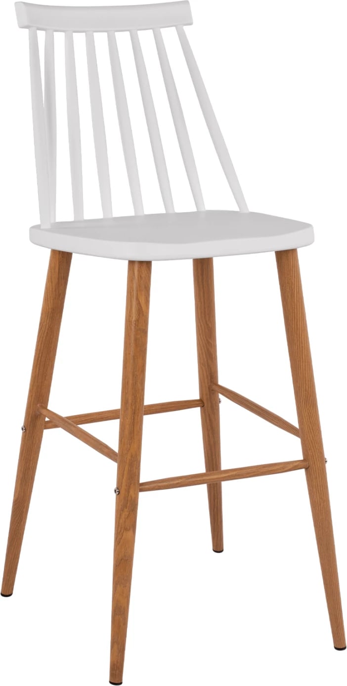 Karrige për bar Vanessa, ngjyrë e bardhë, FH8459.01, 43x49x107 cm, set prej 2 copë