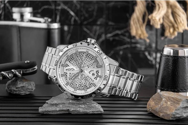 Orë dore për meshkuj Skmei, e zezë