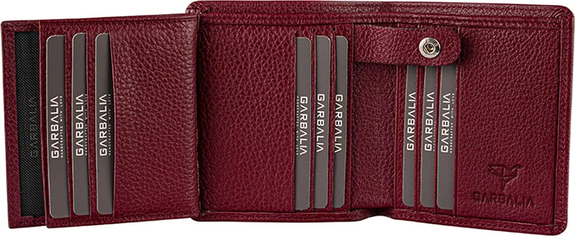 Portofol për burra, Zoozie Bags, ngjyrë e kuqe claret, Metz