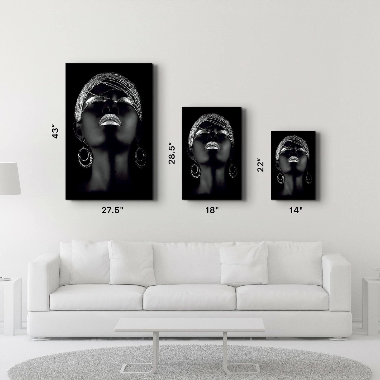 Pikturë dekorative prej xhami të temperuar, Wallity, CAM-3002, 46x72cm