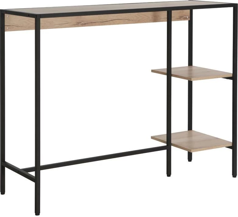 Set bar LANDMEGA Nextdeco, Metal, H100x44x124cm, Ngjyrë natyrale