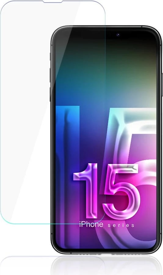 Xham mbrojtës hibrid FlexibleGlass për iPhone 15 Plus 6.7, 3MK, Transparent