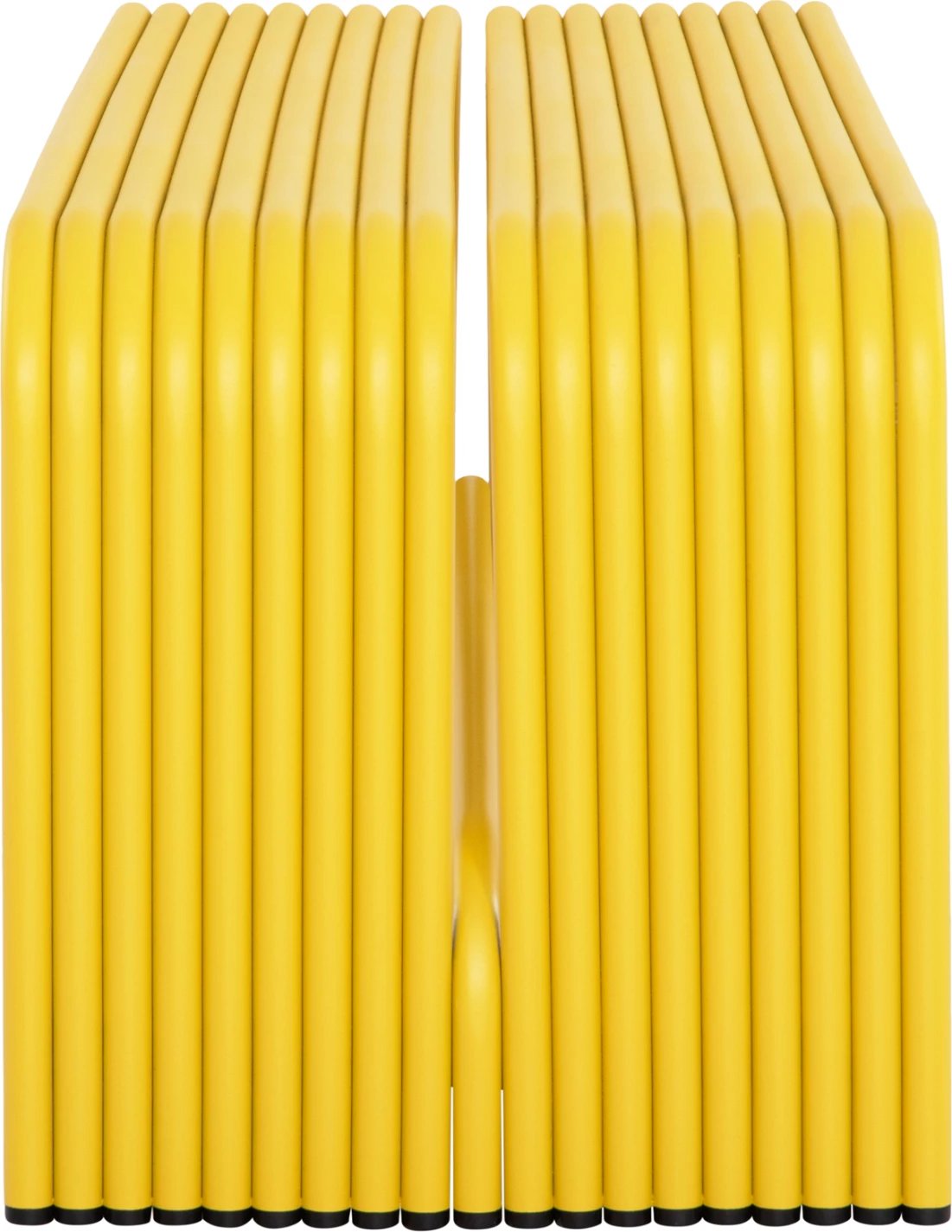 Bankë dy vendëshe INTREPID, alumin, ngjyrë e verdhë, FH6327.06, 109.5x37.5x40.5cm