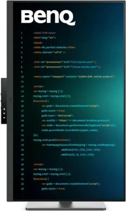 Monitor BenQ RD320U, 31.5 inç, 4K, IPS, Grafit