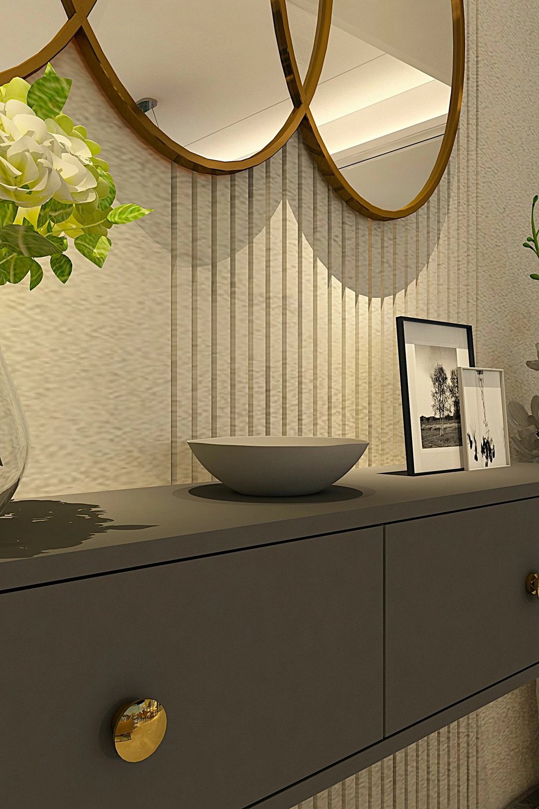 Komodë Zuzu, ngjyrë antracit, Skye Decor, 120cm