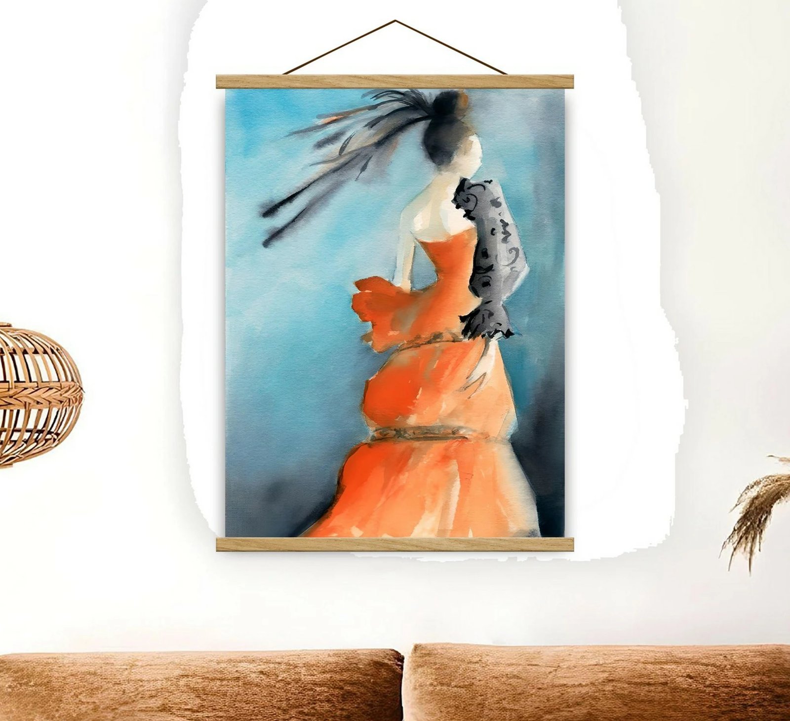 Pikturë dekorative me kornizë, shumëngjyrëshe, Wallity, MRG47, 50x70cm