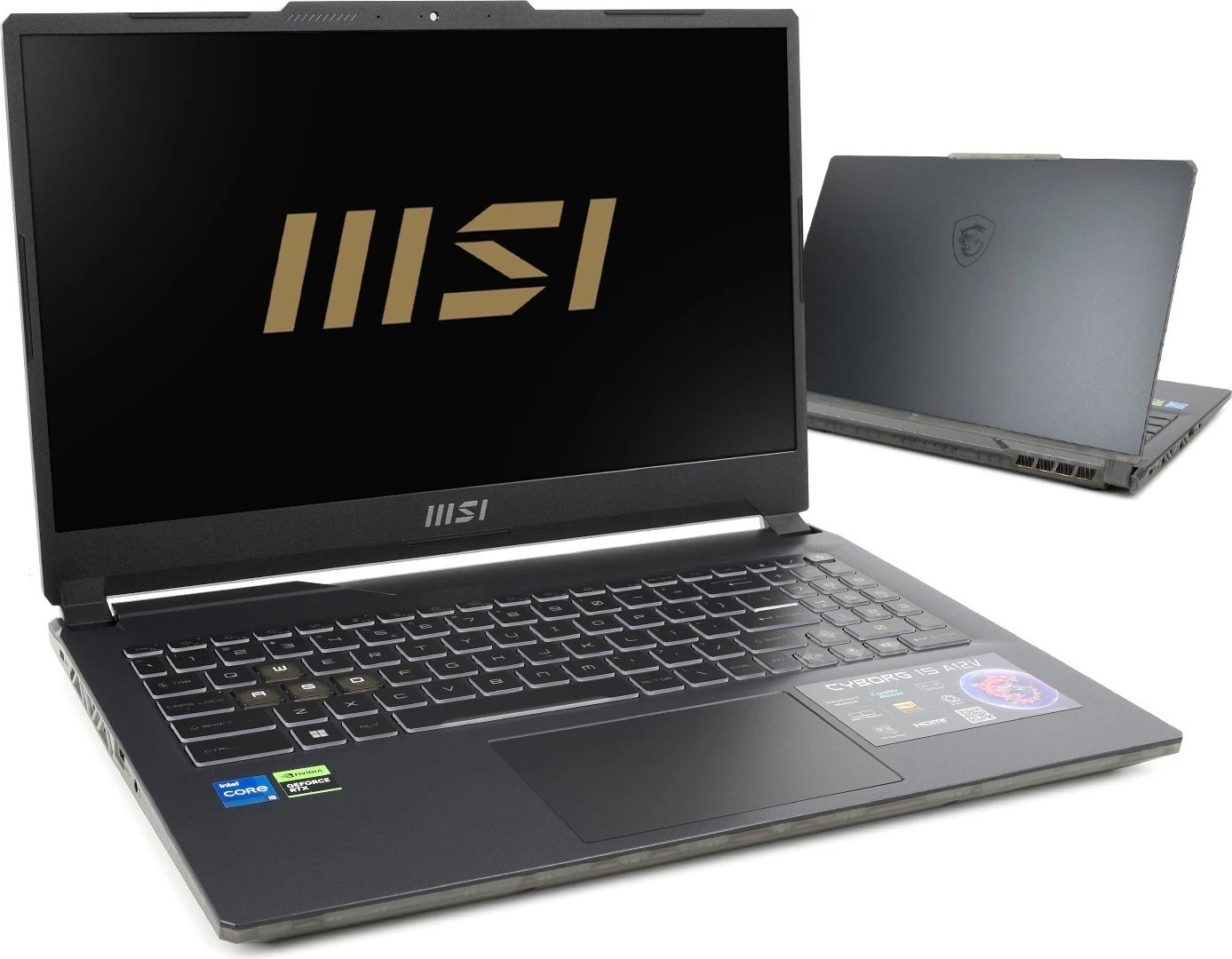 Laptop MSI Cyborg 15, 14", Intel Core i5, 16GB RAM, 512GB SSD, NVIDIA GeForce RTX 4060, i zi Laptop MSI Cyborg 15, 14", Intel Core i5, 16GB RAM, 512GB SSD, NVIDIA GeForce RTX 4060, i zi