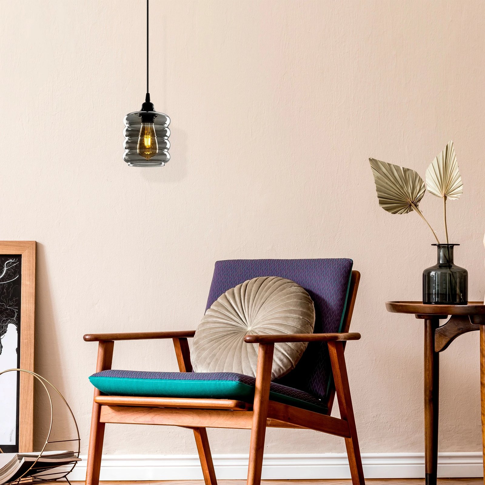 Llambë tavani Opviq, ngjyrë fume, 060