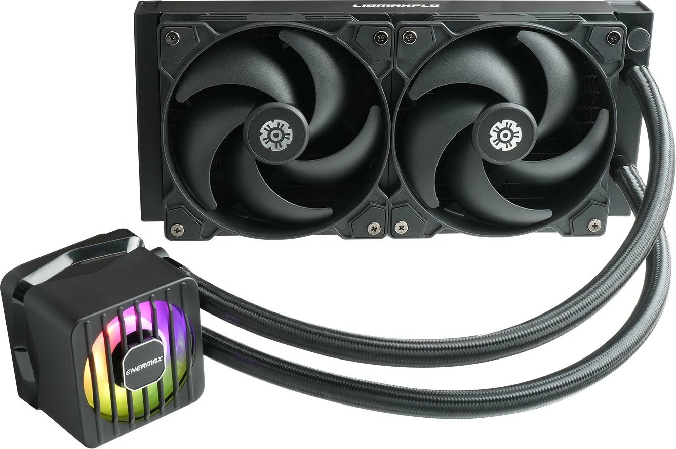 Ftohës uji CPU Enermax LIQMAXFLO ELC-LMF240-SF, 240mm, RGB, i zi