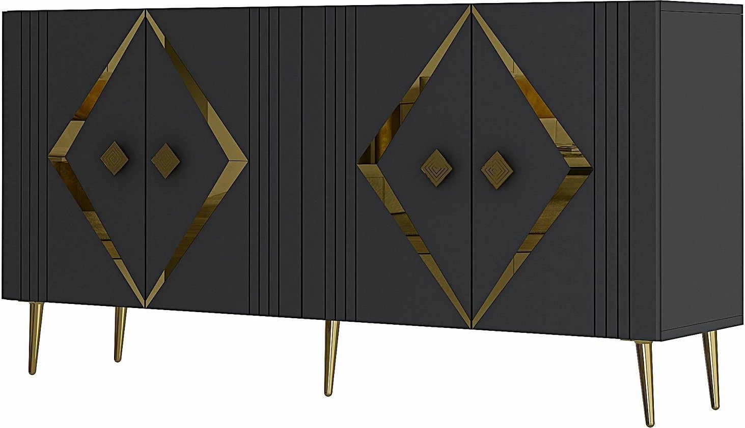 Konsol Skye Decor, Domino KB150, antracit, ar