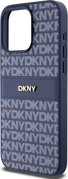 Mbështjellës DKNY Mono Stripe & Metal Logo për iPhone 15 Pro Max, Blu