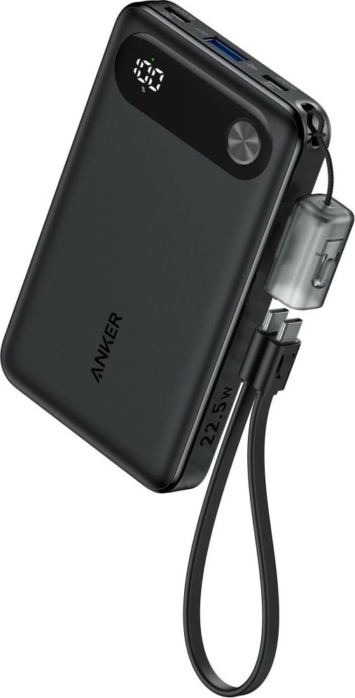 Power bank Anker A1257G11, 10000 mAh, 22.5W, e zezë