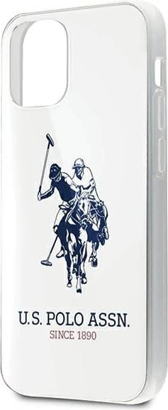 Mbështjellës U.S. Polo Assn. USHCP12STPUHRWH për iPhone 12 mini, 5.4", Shiny Big Logo, Bardhë