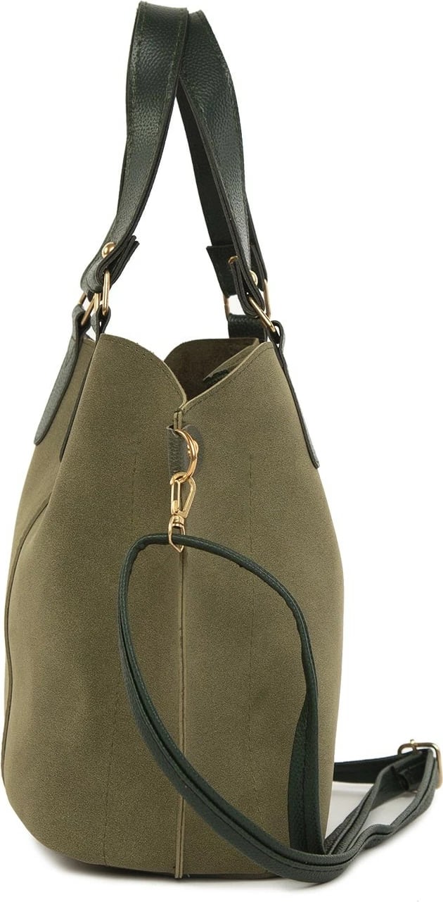 Çantë krahu Zoozie Bags, 3554 - 46111, ngjyrë kaki