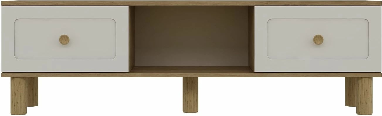 Komodë TV Skye Decor, Rosalinda Bohem, ngjyrë lis safir dhe e bardhë