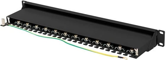 Patchpanel Lanberg PPS7-1024-B, 24 porta, 1U, CAT 7, e zezë