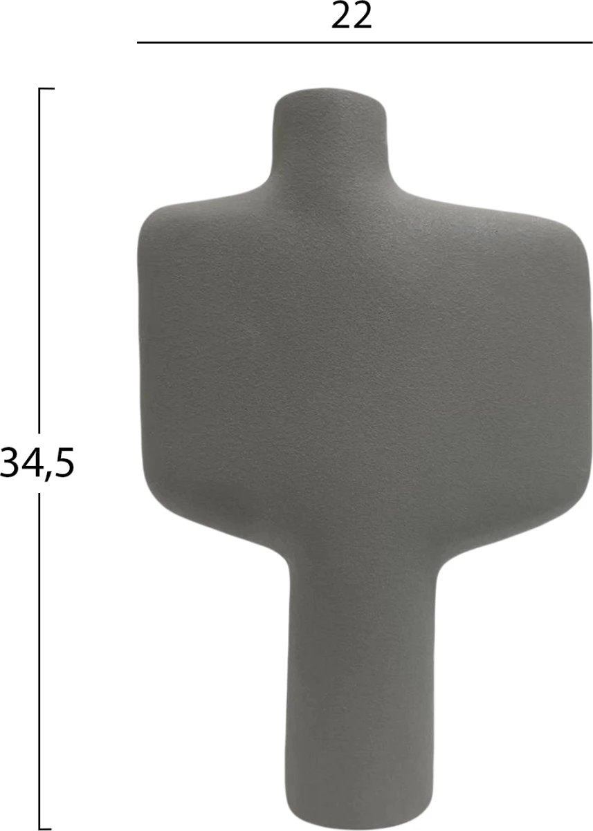 Dekor tavoline prej qeramike, seri ARKEN, FH4622.03, gri mat, 22x8x34.5 cm Dekor tavoline prej qeramike, seri ARKEN, FH4622.03, gri mat, 22x8x34.5 cm