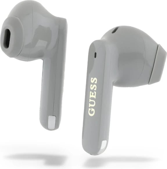 Kufje Bluetooth TWS Guess Elongated Metalic Printed Logo me docking station, Gri Kufje Bluetooth TWS Guess Elongated Metalic Printed Logo me docking station, Gri