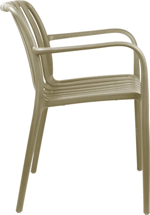 Karrige për kopsht Zoi pp, ngjyrë kapuçino, 58.5x54x80cm