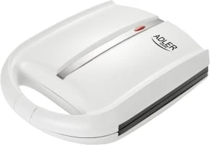 Aparat për biskota arra XL, Adler AD 3039, 24 gjysmë-arra, 1600W, pllaka jo-ngjitëse, e bardhë