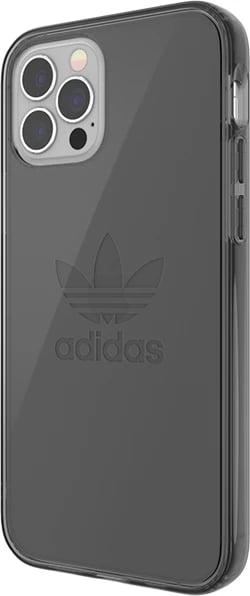 Mbështjellës Adidas OR Protective Clear Case për iPhone 12 / iPhone 12 Pro, i tejdukshëm, i zi
