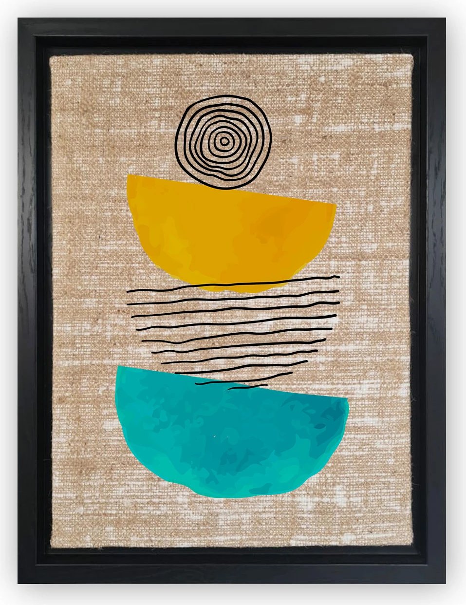 Pikturë dekorative në kanavacë, shumëngjyrëshe, Wallity, LSJ319799767283, 36x46cm