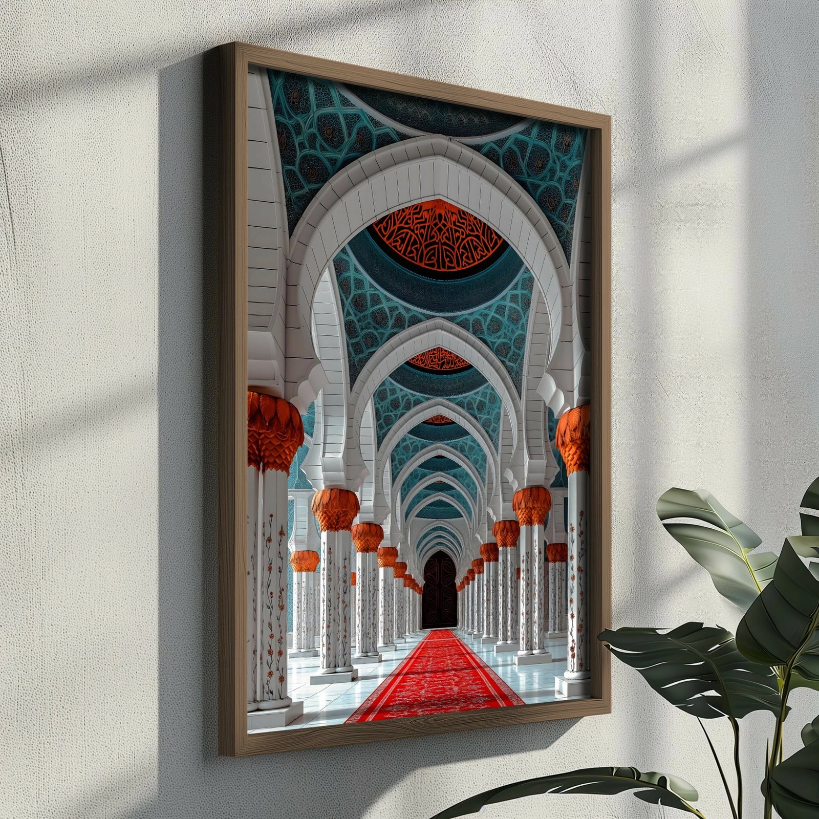 Pikturë dekorative me kornizë MDF, shumëngjyrëshe, Wallity, GE126-L