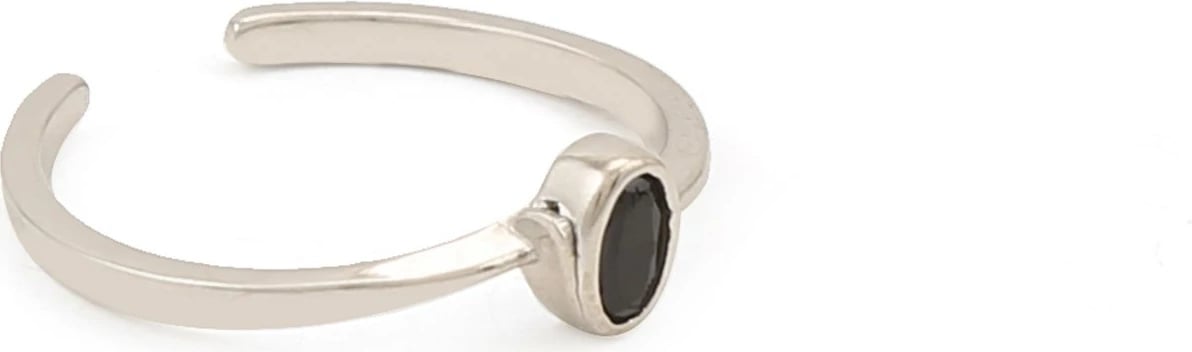 Unazë argjendi Jumeon, ngjyrë argjendi dhe e zezë, 10162SYH