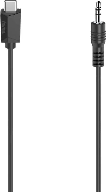 Kabllo audio Hama, USB-C -  3,5 mm, stereo, 0,75 m Kabllo audio Hama, USB-C -  3,5 mm, stereo, 0,75 m