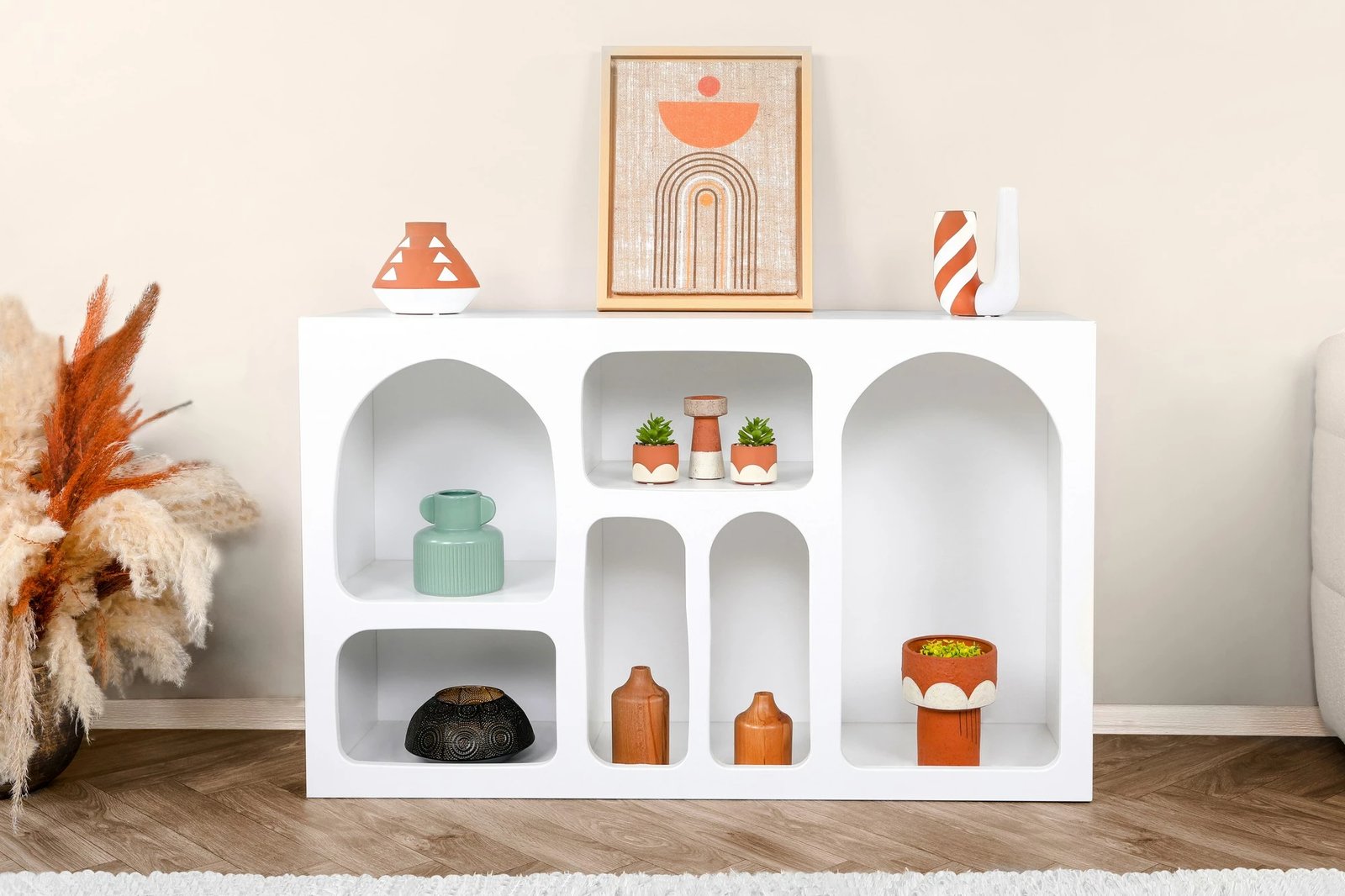 Konsolë Skye Decor, Liva 120, e bardhë