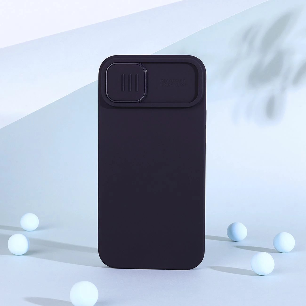 Mbështjellës Nillkin CamShield Silky Silicone për iPhone 14 Plus, me mbulesë kamere, Gjelbër