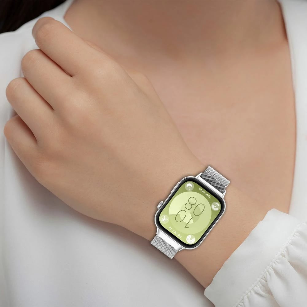 Rrip për smartwatch Tech-Protect MilaneseBand për Huawei Watch Fit 3, Inoks, Zi