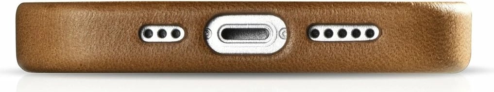 Mbështjellës iCarer Oil Wax Premium Leather me MagSafe për iPhone 14, Kafe