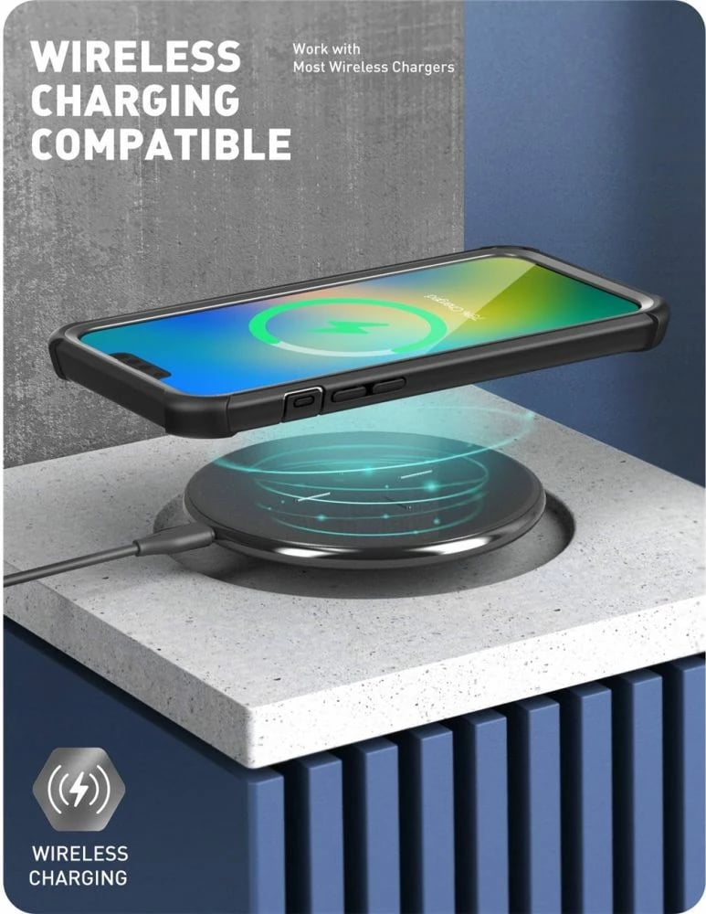 Mbështjellës Supcase IBLSN Ares për iPhone 13/14, i zi