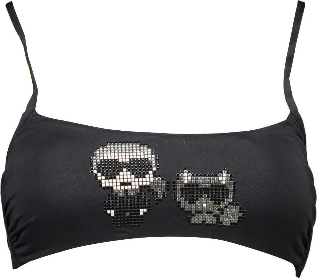 Bikine KARL LAGERFELD BEACHWEAR, për femra, e zezë
