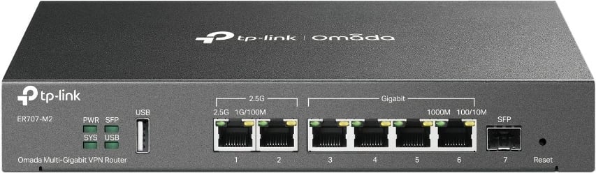 Router VPN TP-Link Omada ER707-M2, Multi-Gigabit, Ethernet WAN, 2.5 Gigabit Ethernet, i zi