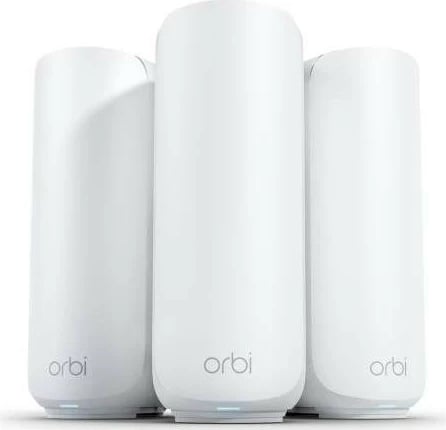 Router mesh Netgear Orbi RBE373-100EUS, WiFi 7, 3 pjesë, e bardhë