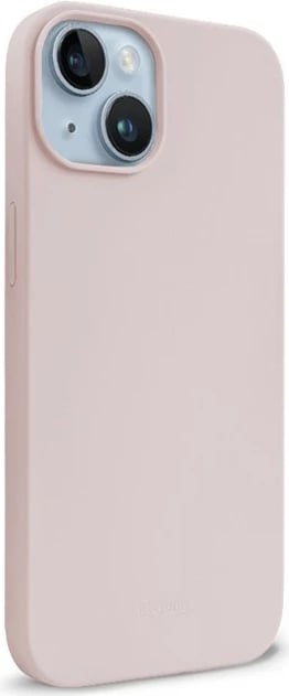 Mbështjellës CRONG Color Cover Magnetic për iPhone 14 / iPhone 13, silikon, Sand Pink