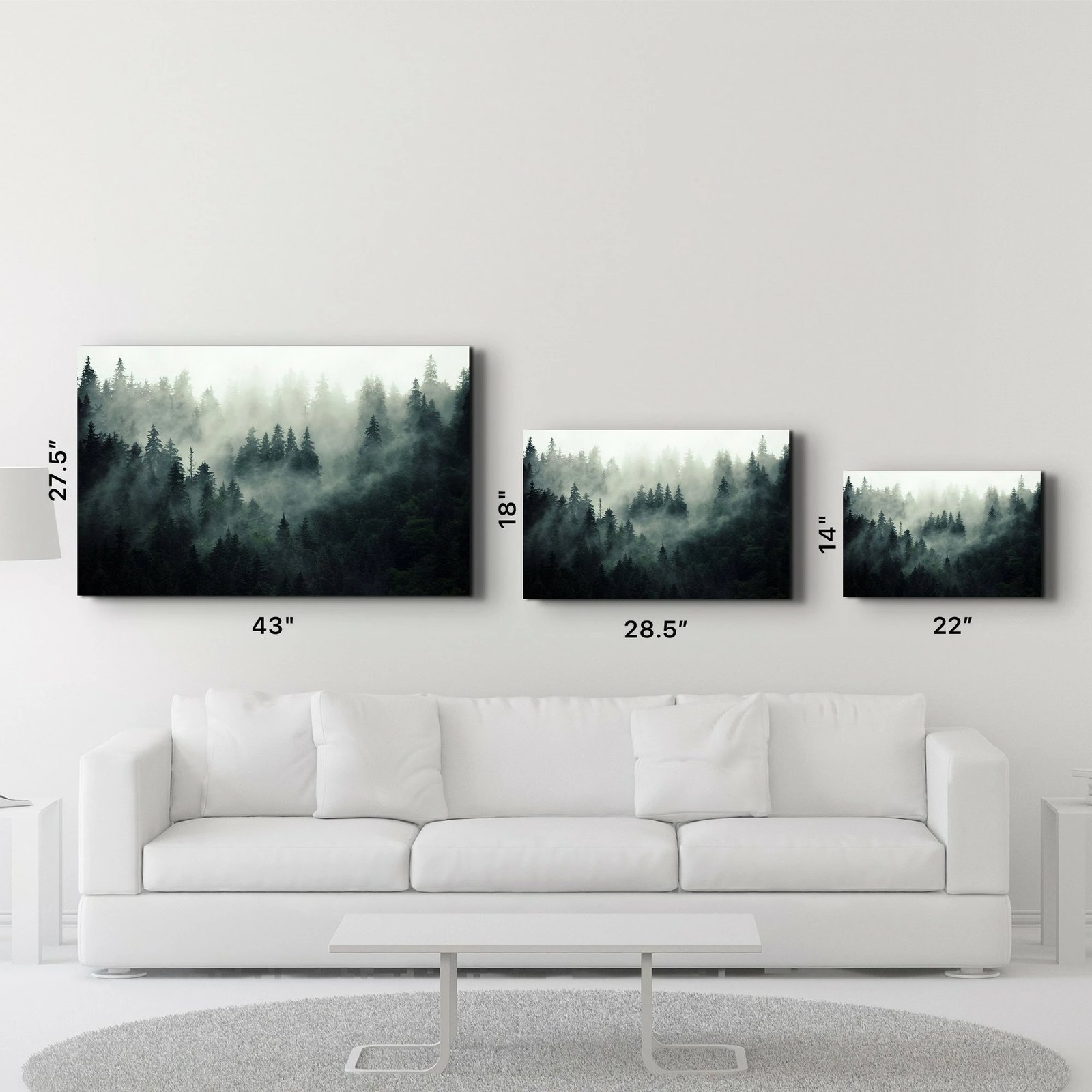 Pikturë dekorative prej xhami të temperuar, shumëngjyrëshe, CAM-4051, 46x72cm