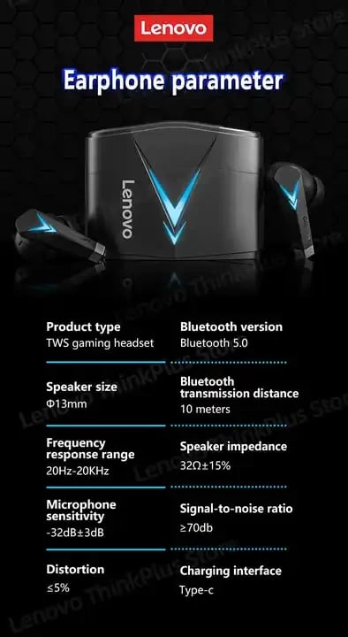Dëgjuese Lenovo LivePods LP6 , të zeza