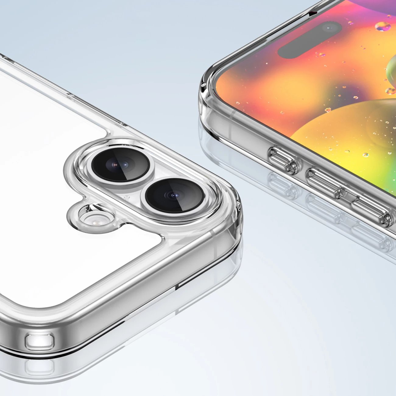 Mbështjellës Hurtel Outer Space për iPhone 17, kompatibil me MagSafe, transparent