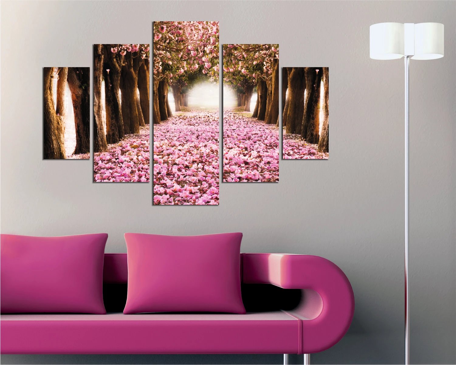 Pikturë dekorative MDF, shumëngjyrëshe, 5 pjesë, ST106