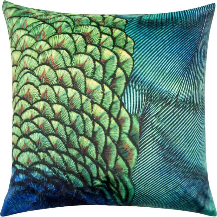 Jastëk dekorativ Paradiso, kadife, shumëngjyrësh, 45x45cm