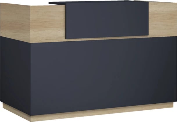 Banak recepsioni Lotus, ngjyrë lisi-antracit, 140x70x110cm